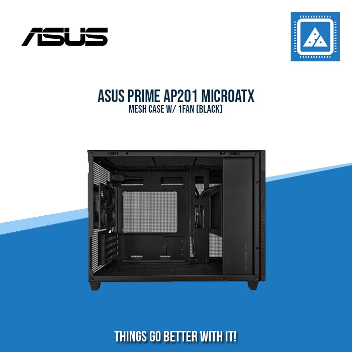 ASUS PRIME AP201 MICROATX MESH CASE W/ 1FAN (BLACK) ASUS PRIME AP201 MICROATX MESH CASE W/ 1FAN (BLACK)